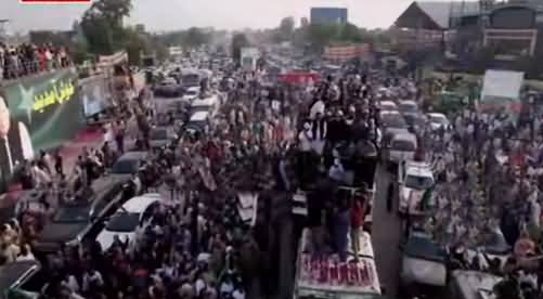 7th Day of Imran Khan's long march: Live from Wazirabad city