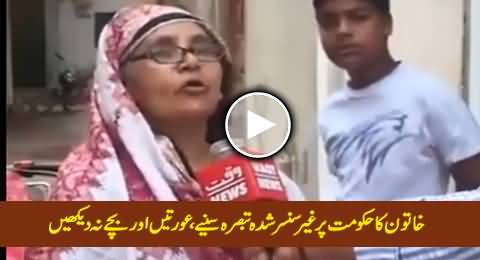 A Woman Using Open Language For PMLN Govt, Not For Children & Women