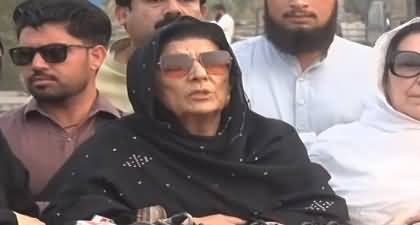 Aleema Khan talks to media after meeting Imran Khan in Adiala jail