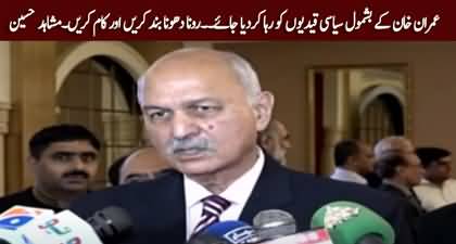 All political prisoners should be released including Imran Khan - Syed Mushahid Hussain