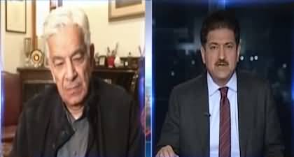 Although Nawaz Sharif's cases are clear but SC has disqualified him, will he contest election? Khawaja Asif replies