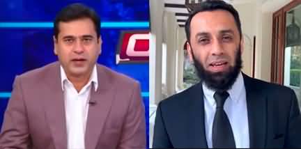 Anchor Imran Riaz Khan accepts PMLN leader Ata Tarrar's challenge