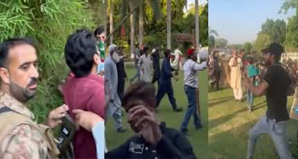 Angry protesters entered the house of Core Commander Lahore