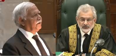 Arguments between Chief Justice Qazi Faez Isa and Lawyer Ikramullah Chaudhry