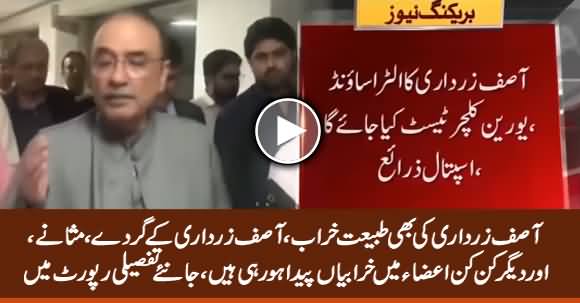 Asif Zardari's Health Continues Deteriorating, Watch Latest Report