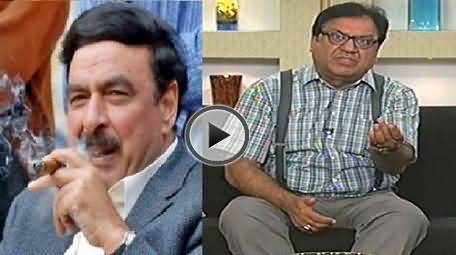 Azizi Hinting That Sheikh Rasheed is Confused Whether to Join Imran Khan or Dr. Tahir ul Qadri