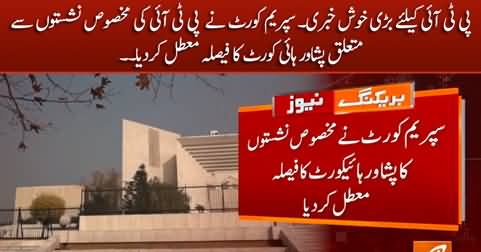 Big news for PTI: Supreme Court suspends PHC decision regarding reserved seats