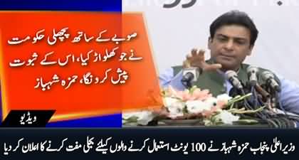 CM Punjab Hamza Shehbaz announced free electricity to those who will consume 100 units in a month