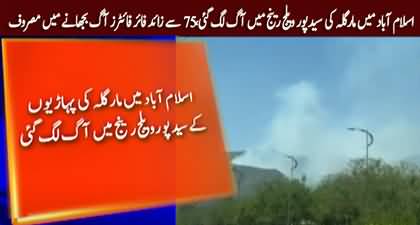 Breaking News: Fire breaks out in Margalla Hill’s Saidpur village range