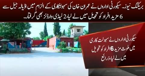 Breaking News: Six more arrested from Adiala jail for allegedly facilitating Imran Khan