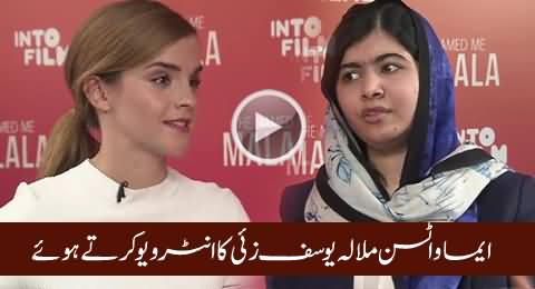 British Actress Emma Watson Interview Malala Yousafzai