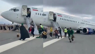 Caspian Airline’s main gear collapses while landing at Isfahan Airport in Iran