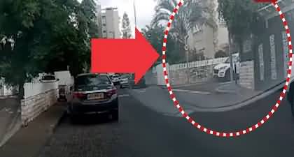 Caught on dashcam: Moment When Hezbollah Rocket Jolted Haifa