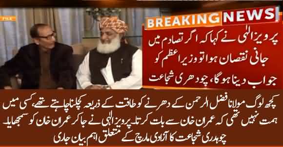 Ch Shujat Hussain Important Revelations Regarding Azadi March Of Fazlur Rehman