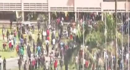 Clashes erupted outside Kenyan Parliament over proposed finance bill, protesters entered the parliament buildings