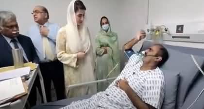 CM Punjab Maryam Nawaz interacts with patients in the hospital