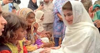 CM Punjab Maryam Nawaz visited the flood affected area in Rajanpur