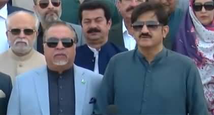 CM Sindh Murad Ali Shah and Governor Imran Ismail's joint media talk