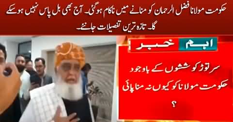 Constitutional amendments: Government failed to convince Maulana Fazlur Rehman