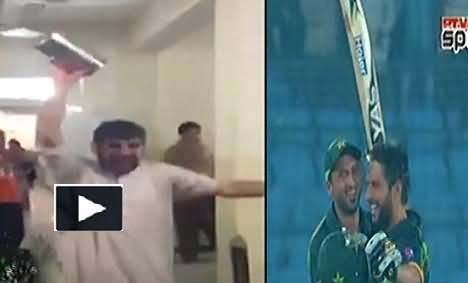 Crazy Fan of Shahid Afridi Gone Mad When Pakistan Won the Match