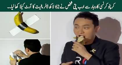 Crypto boss eats banana artwork he bought for $6.2 million