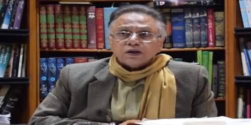 Does Hafeez Sheikh Have Resentment Against Politicians That Caused His Defeat In Senate - Hassan Nisar's Comments