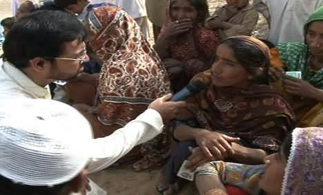 Dr Aamir Liaquat Reaches in Mithi (Thar) To Help People With Relief Stuff