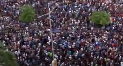 Drone footage: Huge number of Indians gathered at Marine Drive Mumbai to welcome Indian Cricket Team