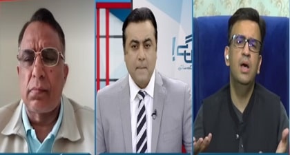 Heated arguments between Azhar Siddique and journalist Muneeb Farooq in live show