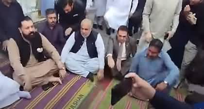 Exclusive Footage of PTI's Hunger Strike Outside Parliament House