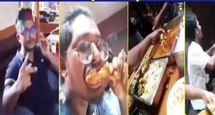 Exclusive video: Bangladeshi protesters relaxing and enjoying the meal at Hasina Wajid's residence