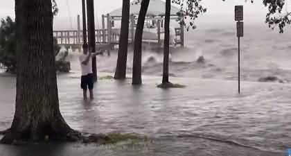 Exclusive Video: Hurricane Idalia Turns Streets Into Rivers in Florida