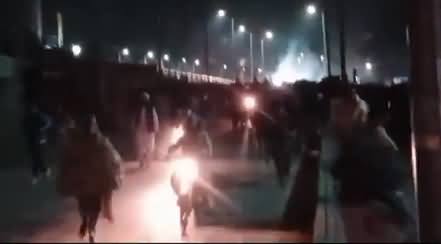 Exclusive video: PTI crowd running like crazy as Rangers start firing