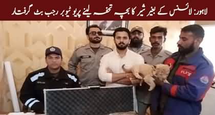 Famous Youtuber Rajab butt arrested for possessing illegal lion cub