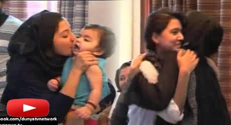 Fawad Alam's Family (Wife and Sisters) Celebrating on His First Century