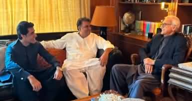 Fawad Chaudhry and Farrukh Habib Meet With Party Leader Jahangir Tareen