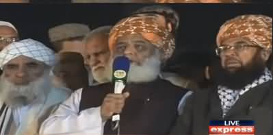 Fazal-ur-Rehman Complete Speech at JUIF Azadi March - 6th November 2019