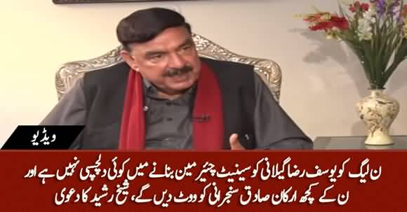 Few PML-N MPs To Vote Sadiq Sanjrani In Upcoming Chairman Senate Elections - Sheikh Rasheed Claims