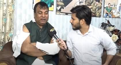 First exclusive interview of Comedian Tahir Anjum after being tortured by PTI lady 