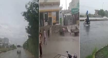 Footage of heavy rain hitting Pakistan's different cities