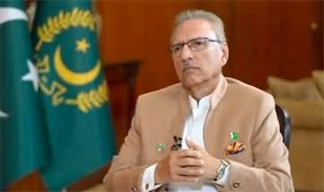 Former president Dr. Arif Alvi's tweet suggesting Army to get out of politics