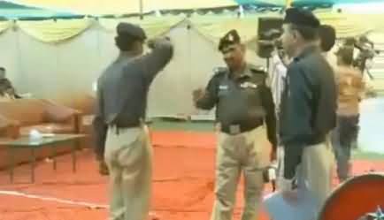 Funny Parade and Rehearsal of Sindh Police before the Arrival of IG Sindh