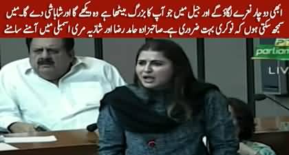 Heated arguments between Sahibzada Hamid Raza & Shazia Marri in National Assembly