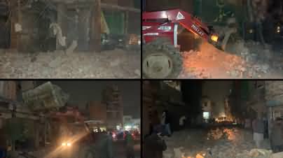 Historic crackdown against encroachments in Daska - Hotels, markets, houses & shops demolished