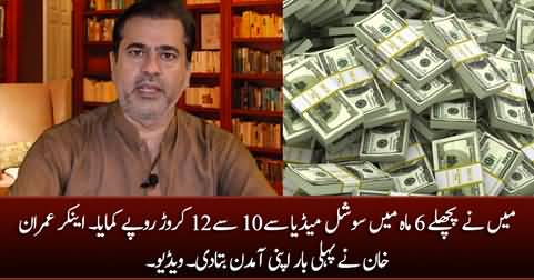 I have earned Rs. 10 to 12 crore from social media in the last 6 months - Anchor Imran Khan