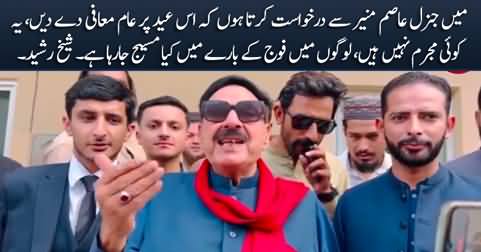 I request General Asim Munir to announce amnesty for PTI prisoners on Eid - Sheikh Rasheed