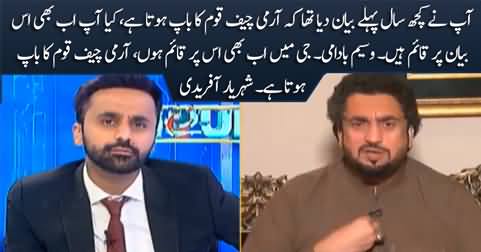 I still stand by my statement that Army Chief is the father of the nation - Shehryar Afridi