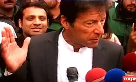 Imran Khan Participating in the Protest of Nurses in Lahore