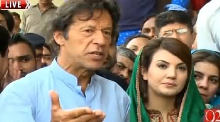 Imran Khan Press Conference On Airport After Visiting Karachi – 9th April 2015