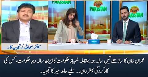 Imran Khan's 3.5 years tenure Vs Shahbaz govt's 1.5 years govt - Hamid Mir's analysis